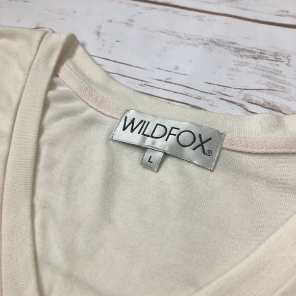 Wildfox White Zebra Tee Size L - Picture 5 of 8